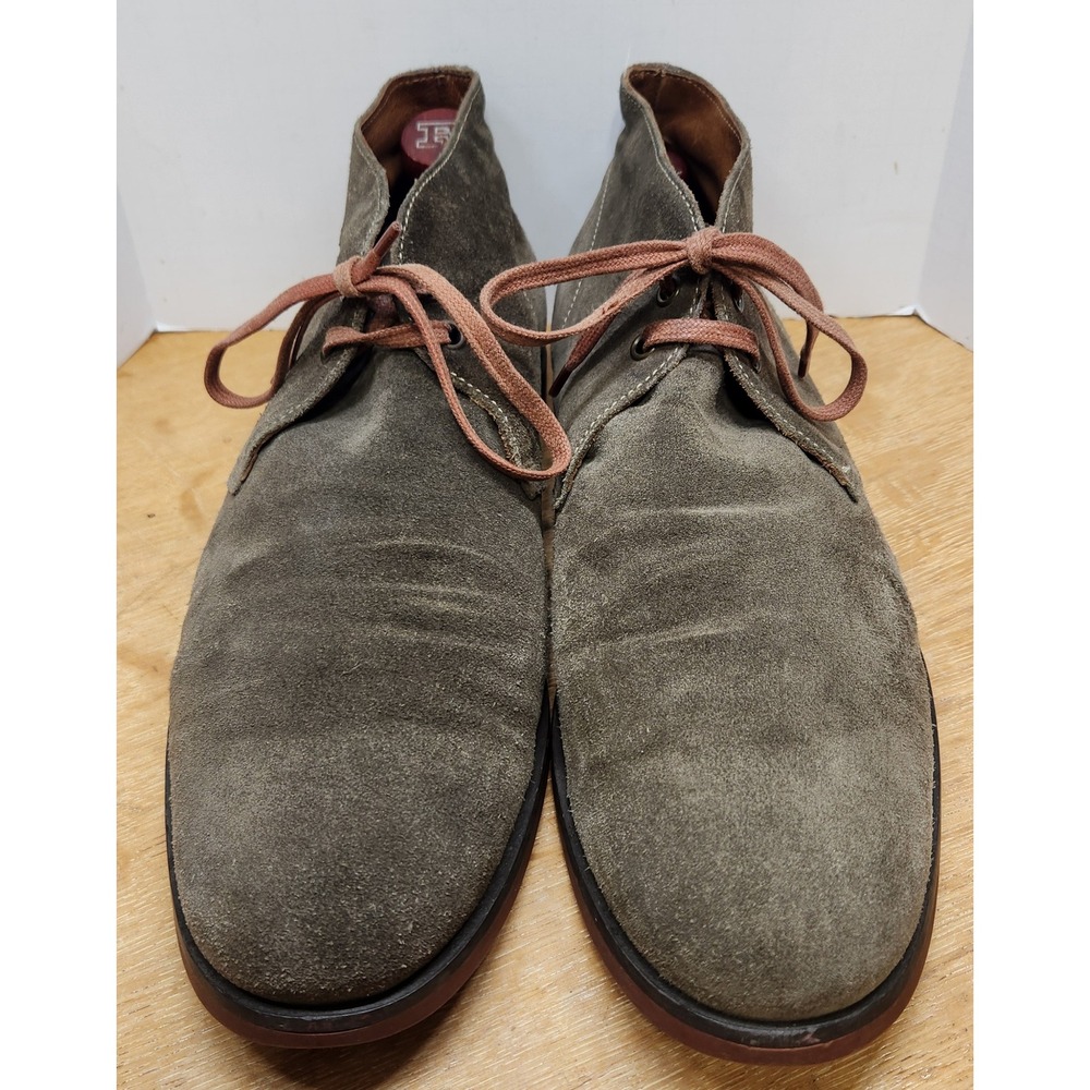 John Varvatos Mens Olive Suede Chukka Desert Boots‎ Size 10 made in Italy